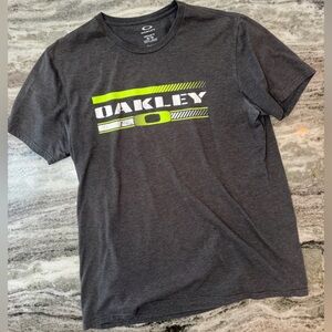 Oakley Charcoal and Neon Green Short Sleeve Tee